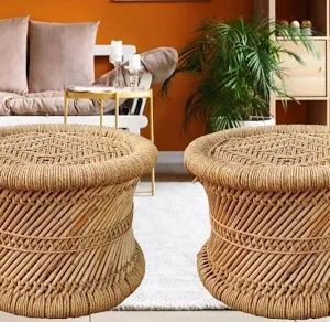 Handmade Bamboo Mudda/ Muddi/Stool